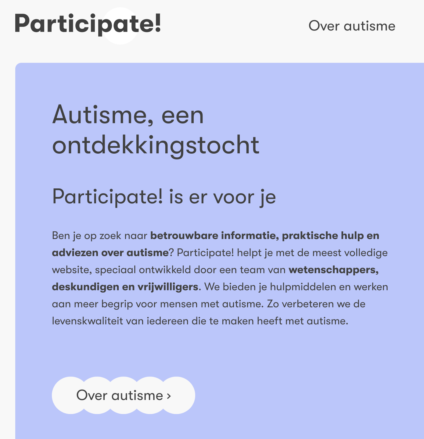 Participate-autisme.be – Vlaamse Vereniging Autisme