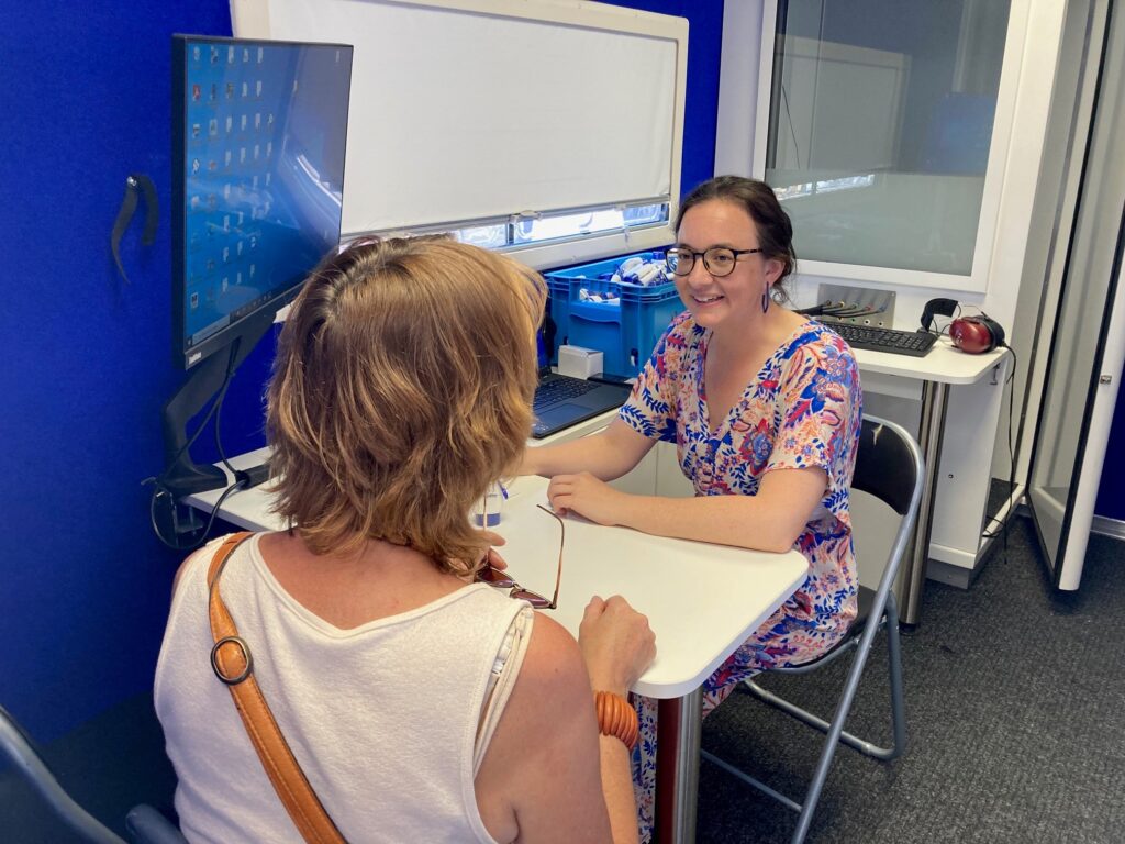 foto van een gehoortest