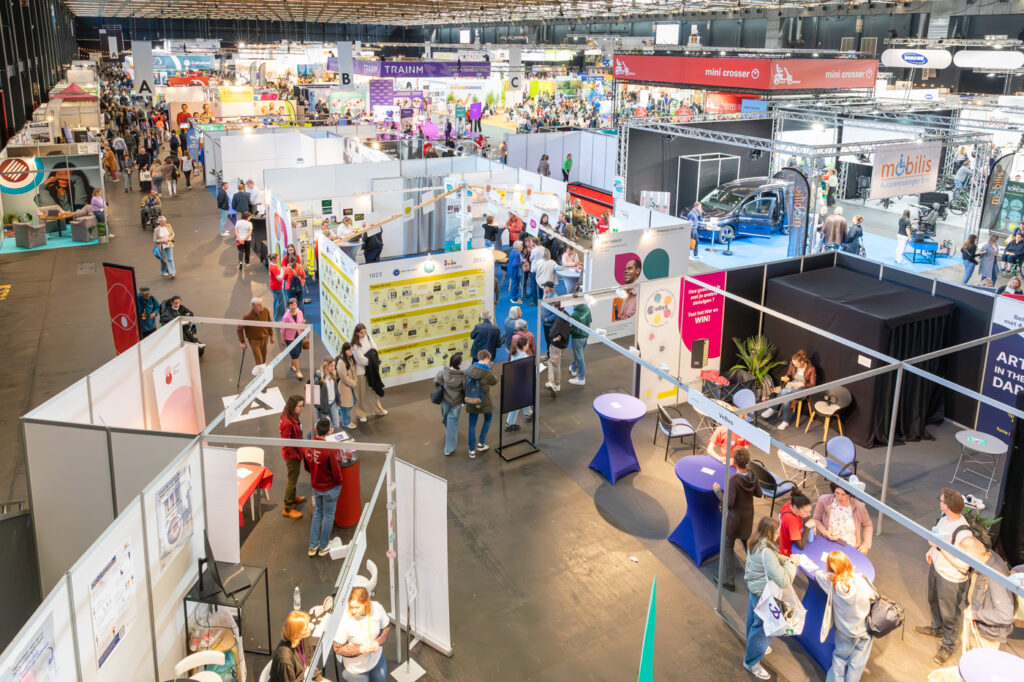 Luchtfoto op de beurs